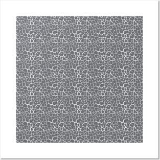 Elephant Print Skin Pattern Light Gray Posters and Art